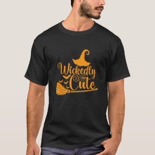 Halloween-Spinngewebe und Hexe teuisch süß T-Shirt