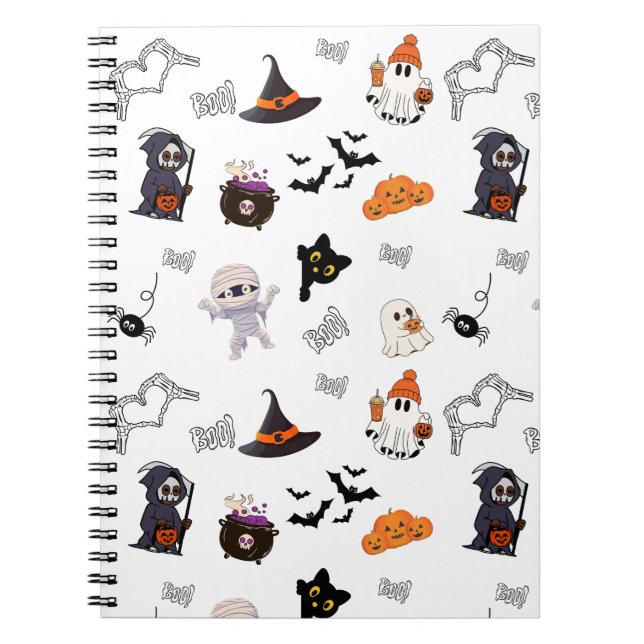 Halloween Spiral Bound Notebook Notizblock (Vorderseite)