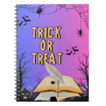 Halloween Spiral Notebook - Spooky Journal Writing