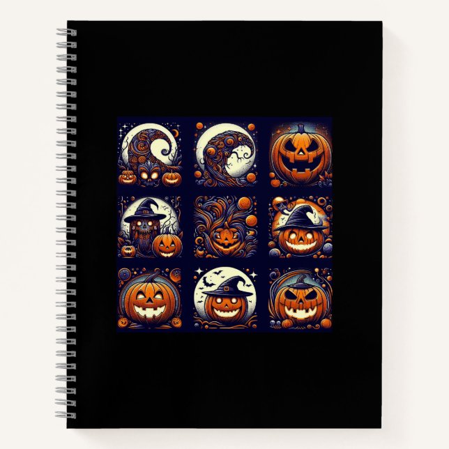 Halloween-SpiralNotebook Notizbuch (Vorderseite)