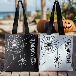 Halloween Spirit Black and White Bag