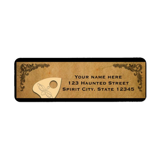 Halloween Spirit Board Party Address Label (Vorne)