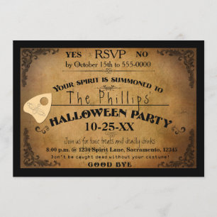 Halloween-Spirit-Board-Party Einladung