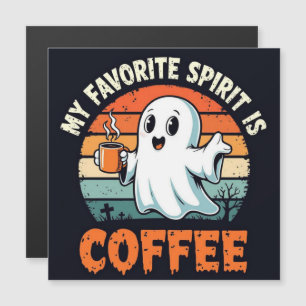 Halloween Spirit Coffee Ghost Magnetkarte