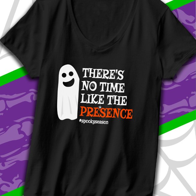 Halloween Spirit Happy Ghost Funny Halloween T-Shirt (Von Creator hochgeladen)