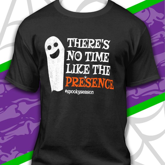 Halloween Spirit Happy Ghost Funny Halloween T-Shirt (Von Creator hochgeladen)