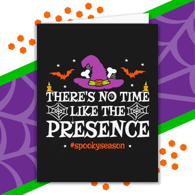 Halloween Spirit Spooky Hexenhut Funny Halloween Karte (Von Creator hochgeladen)