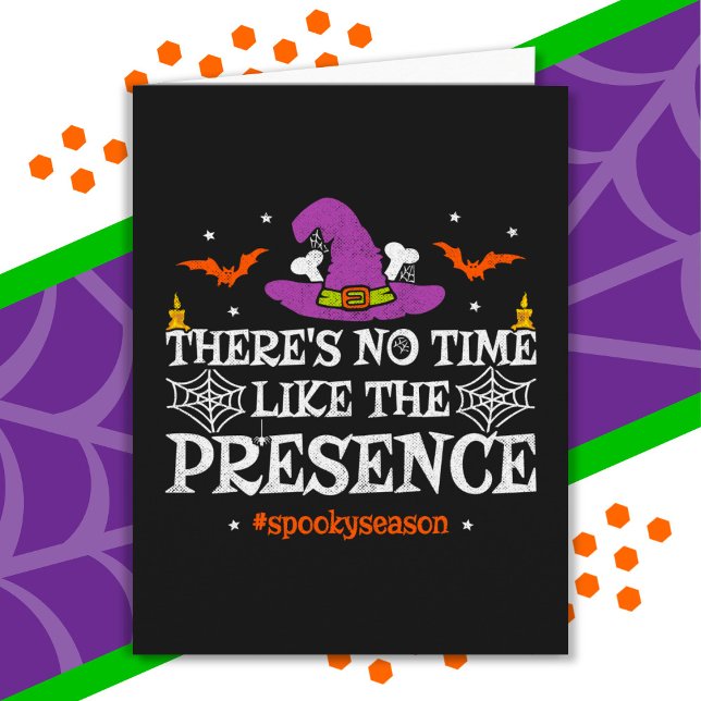 Halloween Spirit Spooky Hexenhut Funny Halloween Karte (Von Creator hochgeladen)