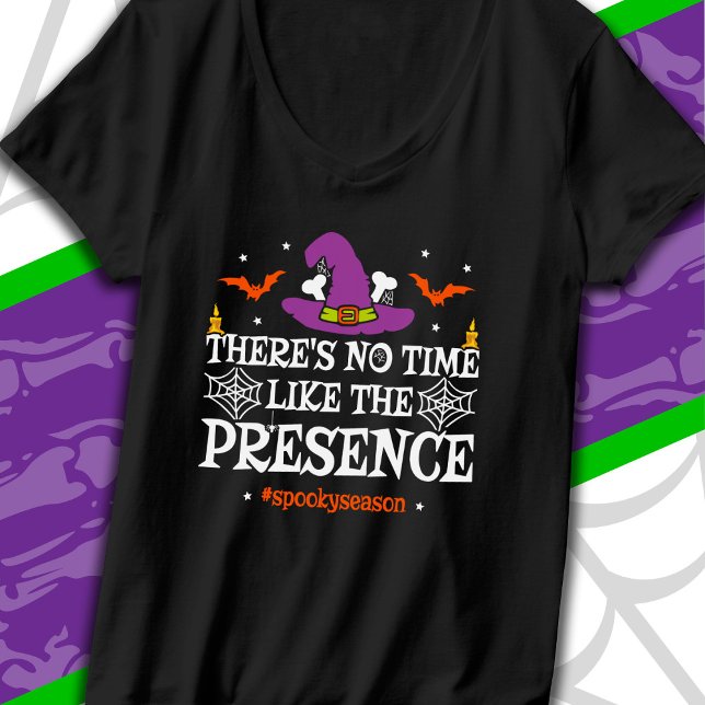 Halloween Spirit Spooky Hexenhut Funny Halloween T-Shirt (Von Creator hochgeladen)