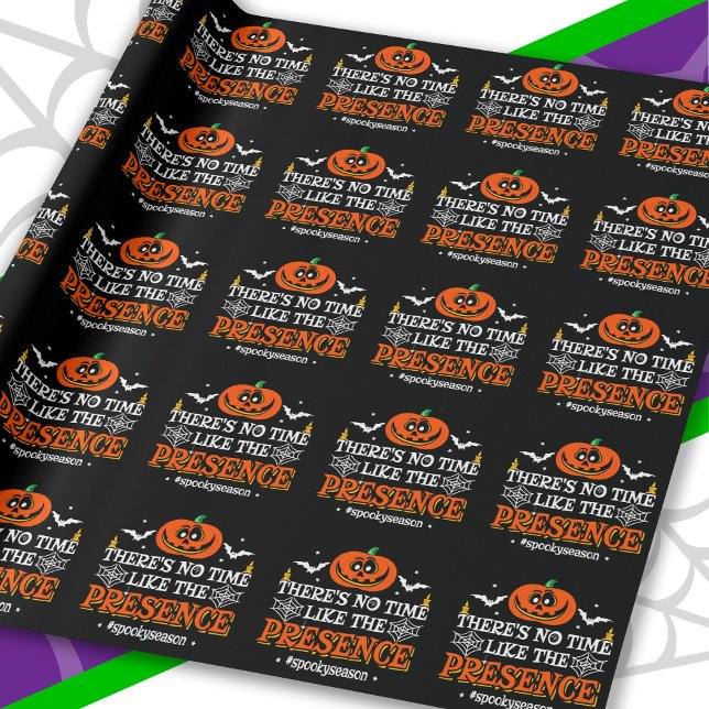 Halloween Spirit Spooky Pumpkin Funny Halloween Geschenkpapier (Von Creator hochgeladen)