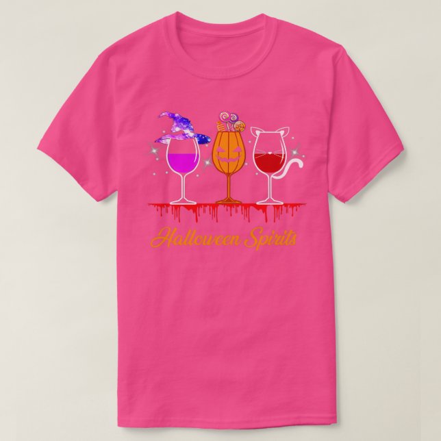 Halloween Spirit Wine T-Shirt (Design vorne)