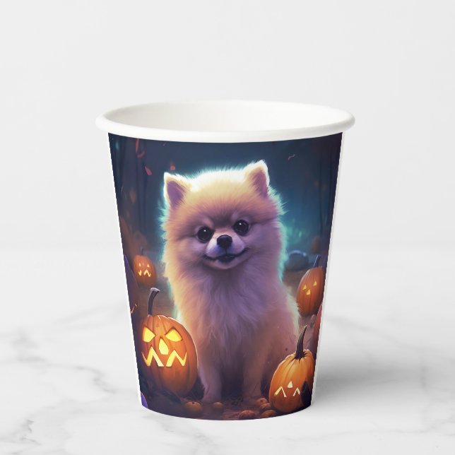 Halloween-Spitz mit Pumpkins Beängstigend Pappbecher