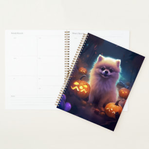 Halloween-Spitz mit Pumpkins Beängstigend Planer