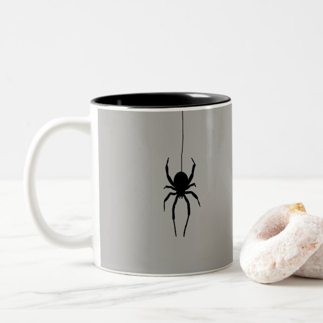 Halloween Spook Spider Art Tasse (Mit Donut)