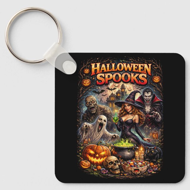 Halloween Spooks Schlüsselanhänger (Vorderseite)