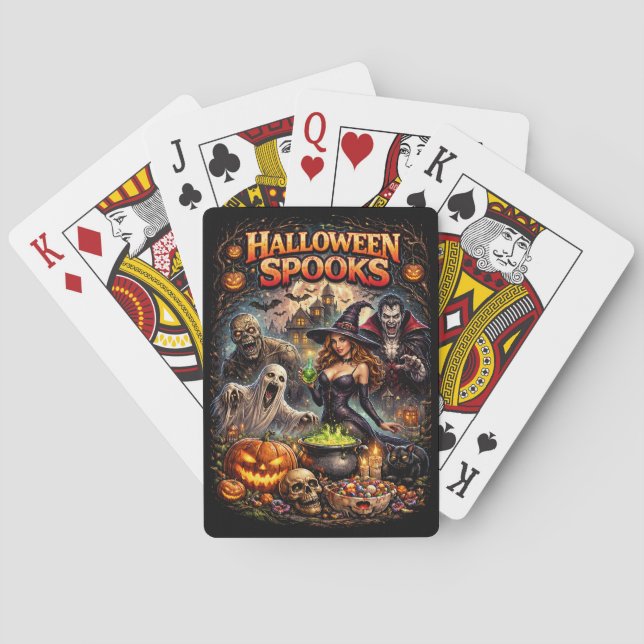 Halloween Spooks Spielkarten (Rückseite)