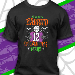 Halloween Spooktacular 12. Hochzeitstag T-Shirt