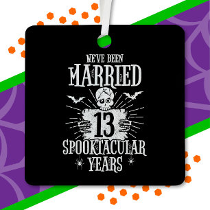 Halloween Spooktacular 13. Hochzeitstag Ornament Aus Metall