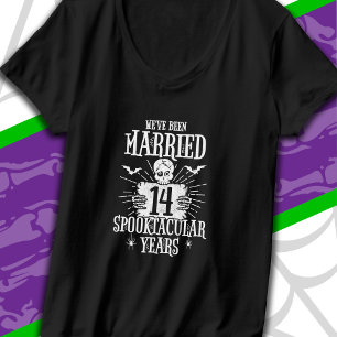 Halloween Spooktacular 14. Hochzeitstag T-Shirt