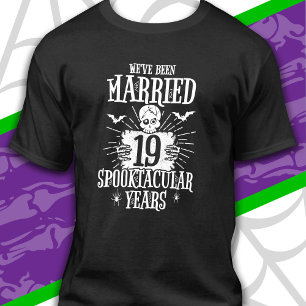 Halloween Spooktacular 19. Hochzeitstag T-Shirt