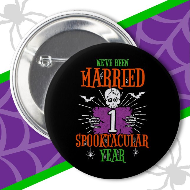 Halloween Spooktacular 1. Hochzeitstag Button (Von Creator hochgeladen)