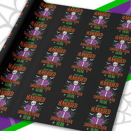 Halloween Spooktacular 1. Hochzeitstag Geschenkpapier