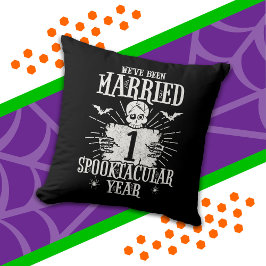 Halloween Spooktacular 1. Hochzeitstag Kissen