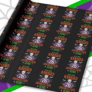 Halloween Spooktacular 26. Hochzeitstag Geschenkpapier