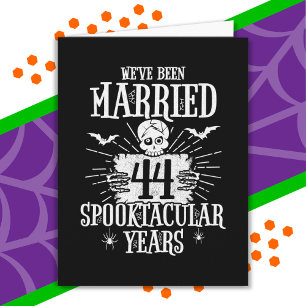 Halloween Spooktacular 44. Hochzeitstag Karte