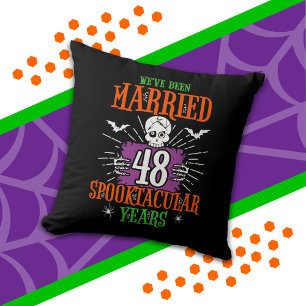Halloween Spooktacular 48. Hochzeitstag Kissen