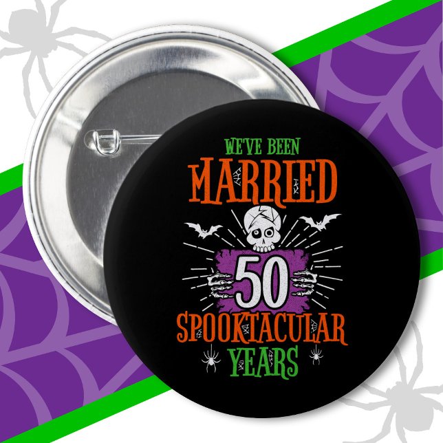 Halloween Spooktacular 50. Hochzeitstag Button (Von Creator hochgeladen)