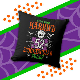 Halloween Spooktacular 52. Hochzeitstag Kissen