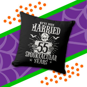 Halloween Spooktacular 55. Hochzeitstag Kissen