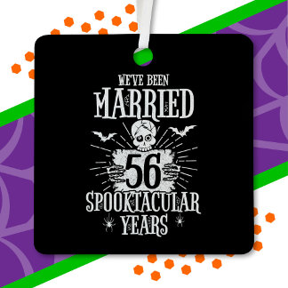 Halloween Spooktacular 56. Hochzeitstag Ornament Aus Metall