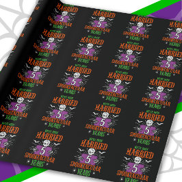 Halloween Spooktacular 5. Hochzeitstag Geschenkpapier