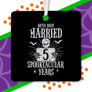 Halloween Spooktacular 5. Hochzeitstag Ornament Aus Metall