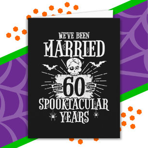 Halloween Spooktacular 60. Hochzeitstag Karte