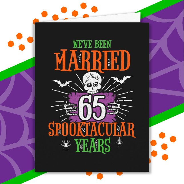Halloween Spooktacular 65. Hochzeitstag Karte (Von Creator hochgeladen)