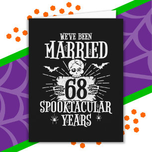 Halloween Spooktacular 68. Hochzeitstag Karte