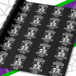 Halloween Spooktacular 6. Hochzeitstag Geschenkpapier