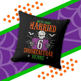 Halloween Spooktacular 6. Hochzeitstag Kissen