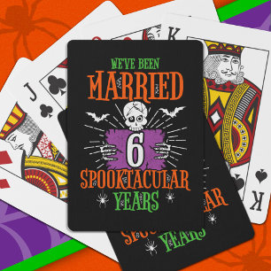 Halloween Spooktacular 6. Hochzeitstag Spielkarten