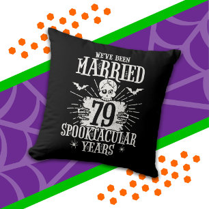 Halloween Spooktacular 79. Hochzeitstag Kissen