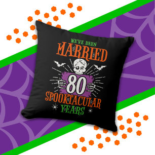 Halloween Spooktacular 80. Hochzeitstag Kissen