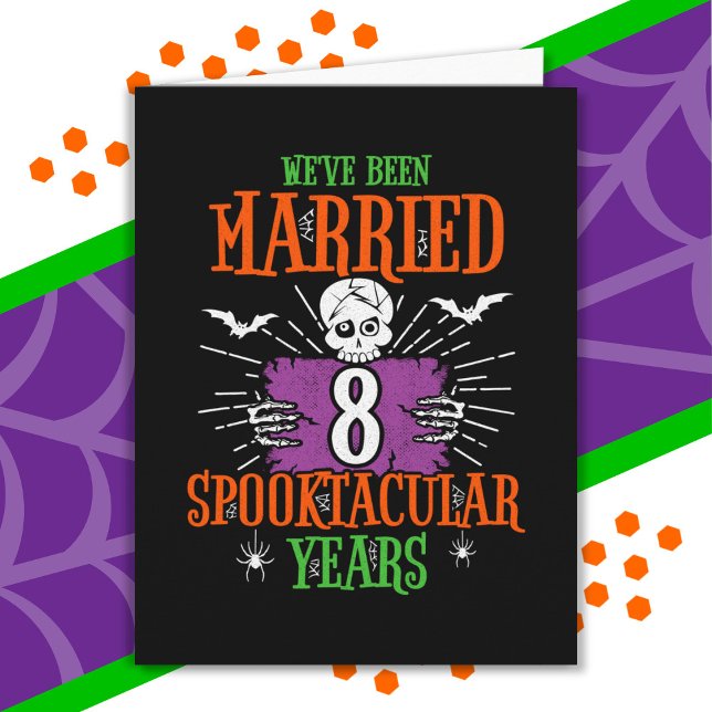 Halloween Spooktacular 8. Hochzeitstag Karte (Von Creator hochgeladen)