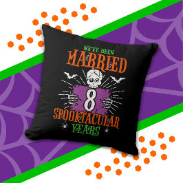 Halloween Spooktacular 8. Hochzeitstag Kissen