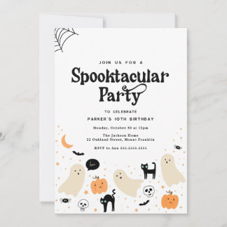 Halloween Spooktacular Einladung zum Geburtstag