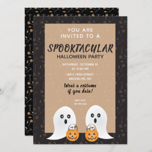 Halloween Spooktacular Geistertrick oder Behandlun Einladung