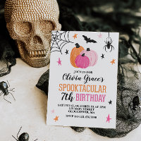 Halloween Spooktacular Girl Geburtstag Pink Pumpki