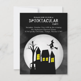 Halloween Spooktacular Hexenhaus Spuk Einladung